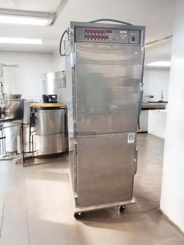 Excellent condition Henny Penny HC-900 heated holding cabinet, 120V, fully tested, stainless steel, digital controls visible.