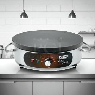 Waring WSC160X 16" Electric Crepe Maker, stainless steel, great condition, fully tested, ready and power indicator lights.