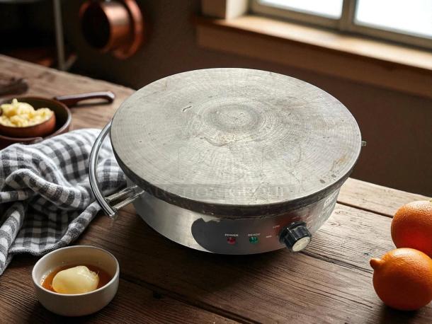 Waring WSC-160 16" electric crepe maker, great condition, 120V, fully tested, power and ready indicators, temperature dial.