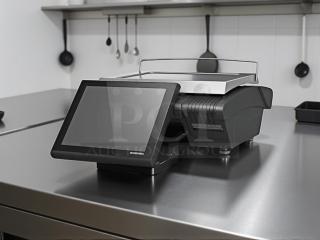 Bizerba KH II 100 PRO 30 lb. computing scale, sleek design, touch screen, fully tested, excellent condition.