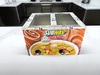 Duke CSW-2-T-AM Subway Electric Countertop Soup Warmer, 2-Well, 120V, 1100W, perfect condition, Subway branding, tested and working.