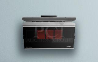 Bromic Platinum Smart-Heat gas patio heater, tested and working, sleek black and silver design, wall-mounted.