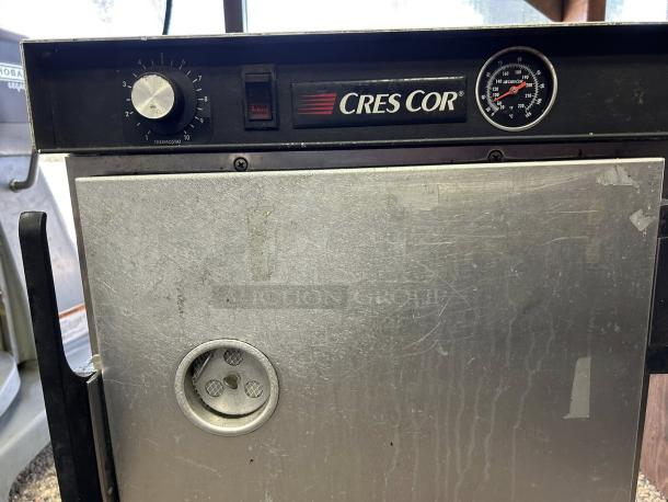 Cres Cor H-339-12-135C insulated aluminum holding cabinet, tested, working, perfect condition; features dial and gauge.