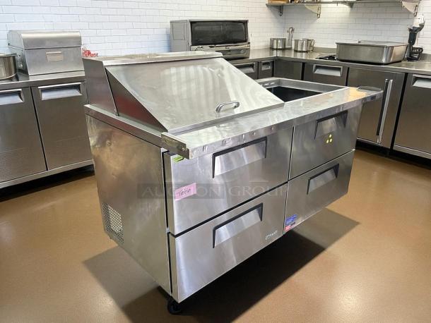 Turbo Air TST-60SD-D4-N undercounter refrigerator, stainless steel, 14.8 cu ft, fully tested, like-new condition, visible pink "Testing" tag.