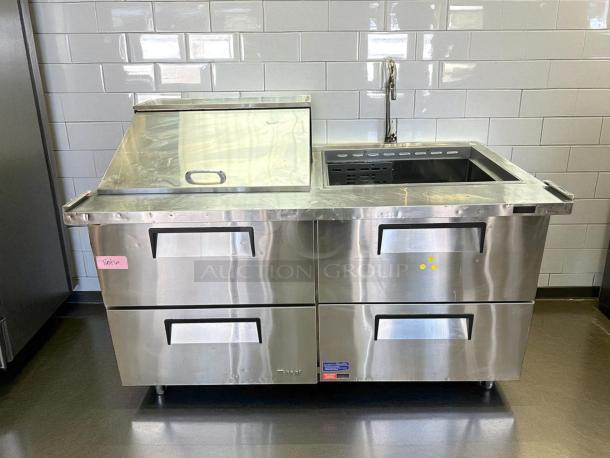 Turbo Air TST-60SD-D4-N undercounter refrigerator, 14.8 cu ft, stainless steel, fully tested, excellent condition.