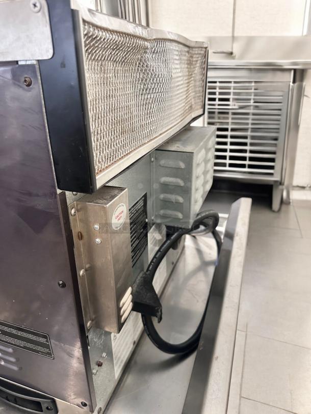 TurboChef I3 high-speed convection microwave oven, 208/240V, excellent condition, tested and working, rear view with cable.
