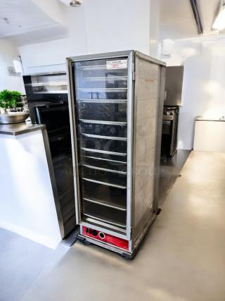 Avantco HC1836H Heated Holding Cabinet in excellent condition, 120V, fully tested, includes multiple shelves, stainless steel body.