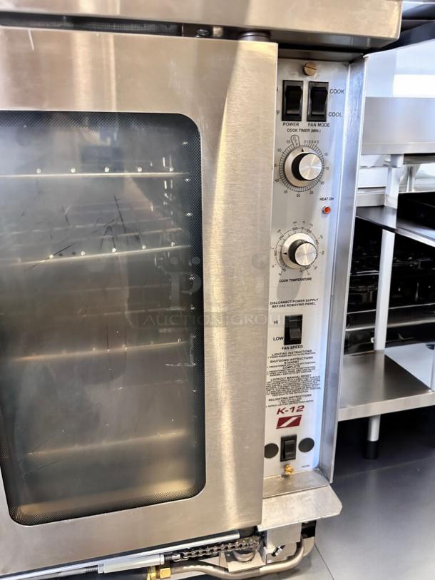 Southbend KLGS/27SC double deck convection oven, stainless steel, natural gas, excellent condition, fully tested.