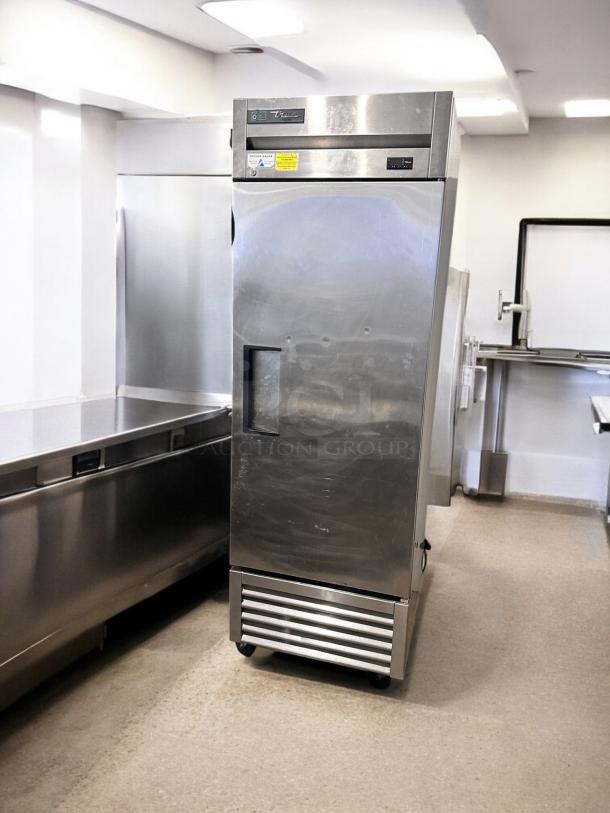 True T-23F-HC single door commercial freezer, excellent condition, 115V, fully tested, stainless steel exterior.