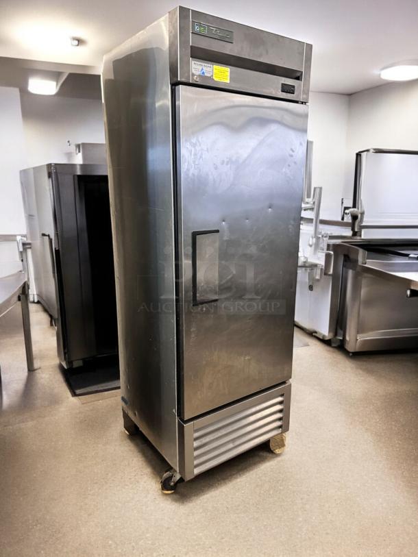 True T-23F-HC commercial freezer, single door, excellent condition, stainless steel, 115V, fully tested, on casters.
