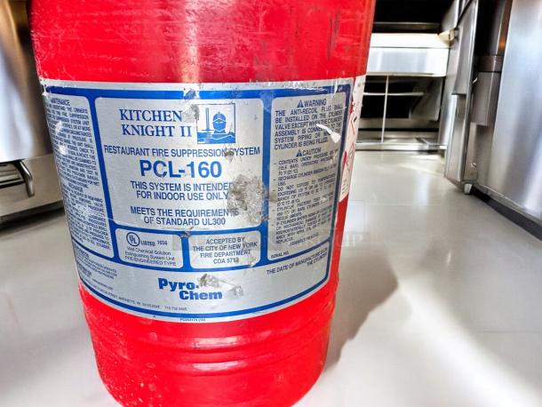 PyroChem Kitchen Knight II Fire Suppression System, model PCL-160. Excellent condition, UL listed, for indoor restaurant use.
