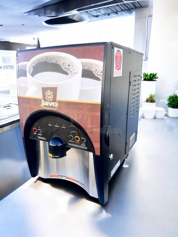 Javo coffee dispenser, excellent condition, 120V, model: Javo Hot Beverage Dispenser Series, tested and working.