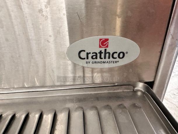 Crathco D25-3 dual bowl cold beverage dispenser in excellent condition, 115V, with visible Crathco by Grindmaster label.