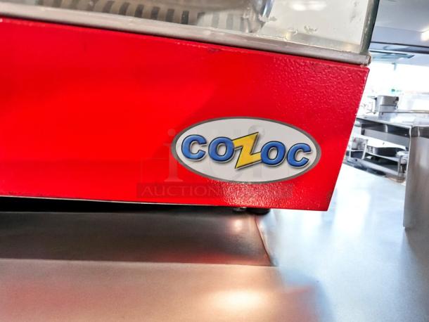 Cozoc FWS504-2 countertop food warmer display case, excellent condition, 120V, tested and working, Cozoc logo visible.