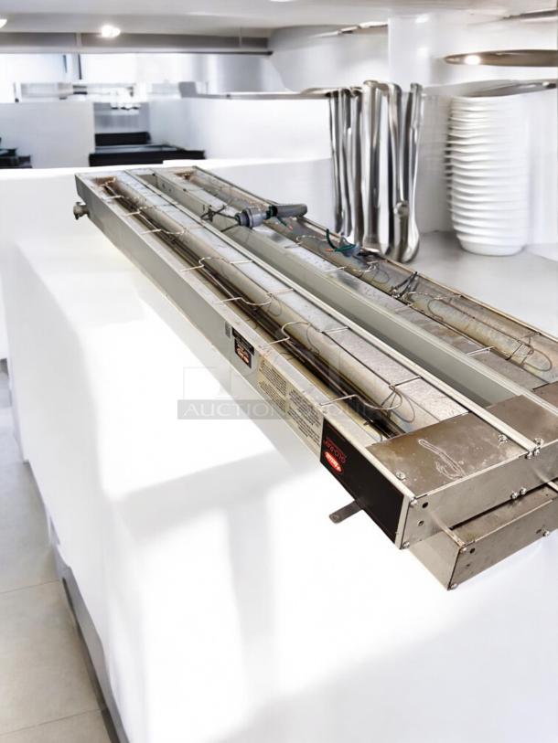 Hatco GRAH-60D strip heater food warmer in excellent condition, includes RMB-7A remote control box, fully tested.