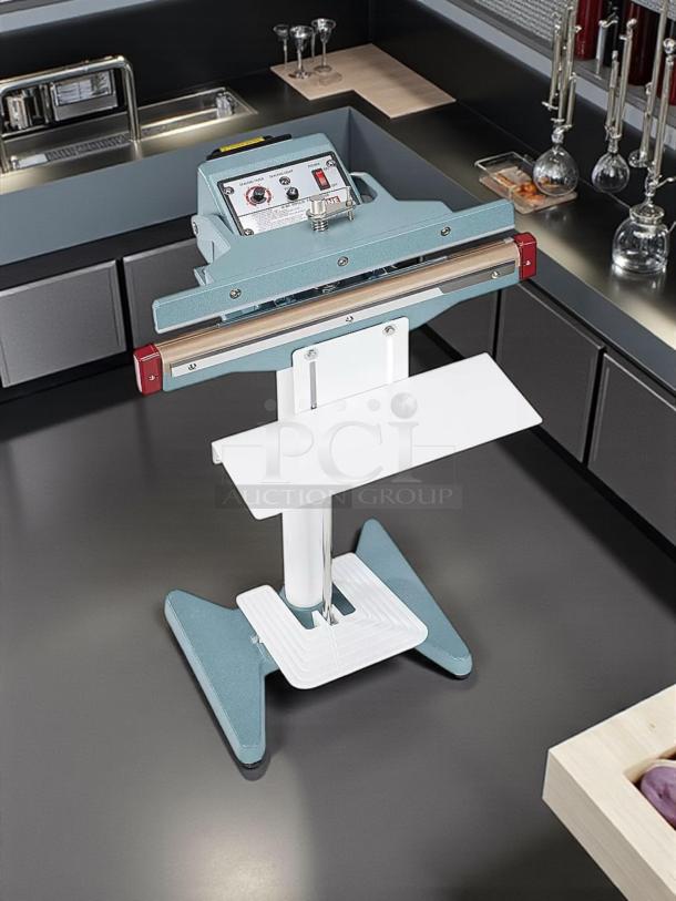 12" Constant Heat Foot Sealer, model Lined Jaw, 115v, in excellent condition, tested and working, with lined jaw feature.