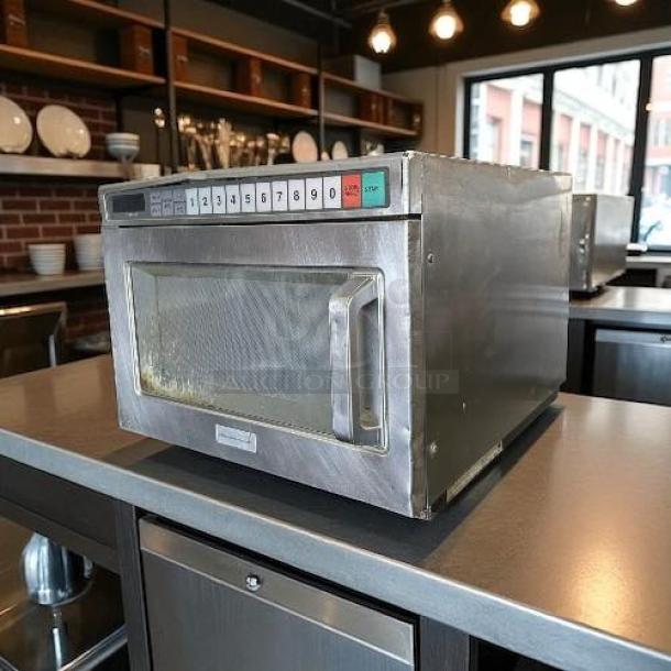 Panasonic NE-17723 commercial microwave oven; 1700 watt; 3-stage cooking; tested and working. Excellent condition.