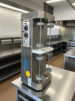 Lumar Ideal LU-2X25S double vacuum tumbler, stainless steel, controls and gauges visible, fully tested, in working condition.