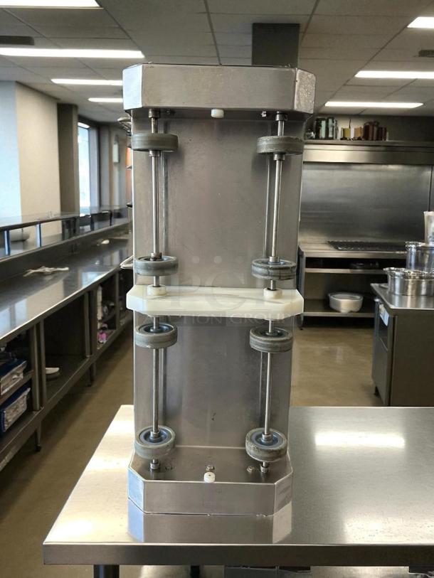 Lumar Ideal LU-2X25S Double Vacuum Tumbler, commercial-grade, stainless finish, fully tested, shown in kitchen setting.