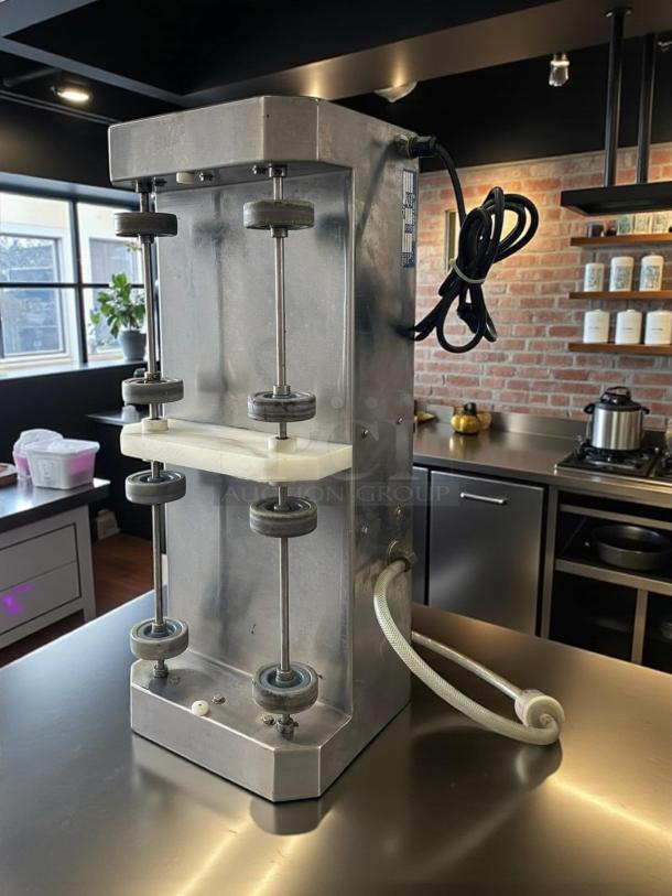 Lumar Ideal LU-2X25S commercial double vacuum tumbler; fully tested, working; features stainless steel body and power cord.