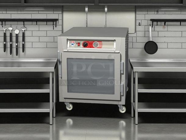 Metro C5 63L-SFC-UA heated holding cabinet, pristine condition, 120V, tested and working, visible controls and display.