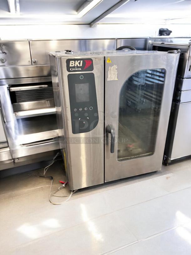 Brand New BKI Giorik ABTE101R electric combi oven, 208V 3PH. Stainless steel with digital controls, fully tested and operational.