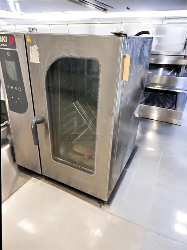 Brand New BKI Giorik ABTE101R Electric Combi Oven, 208V 3PH, fully tested, operational, stainless steel finish, glass door.