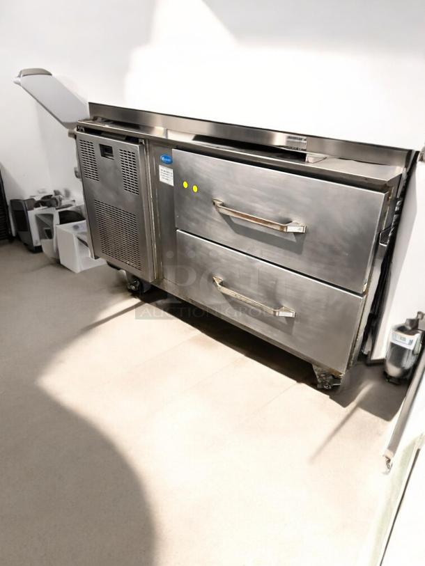 Randell 9260M 2-Drawer Refrigerated Chef Base, excellent condition, 115V, fully tested, stainless steel, visible model label.