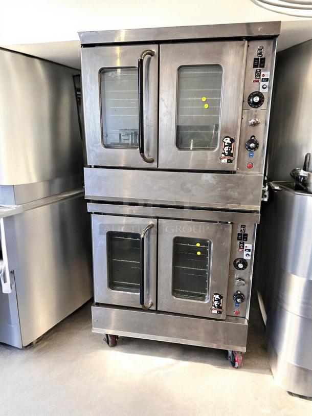 Garland MCO-GS-10S double-deck gas convection oven in superb condition, fully tested and working, with visible control dials.
