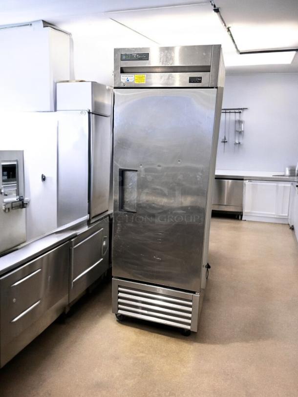 True T-23F-HC single door reach-in freezer in outstanding condition, stainless steel, 115V, fully tested and working.