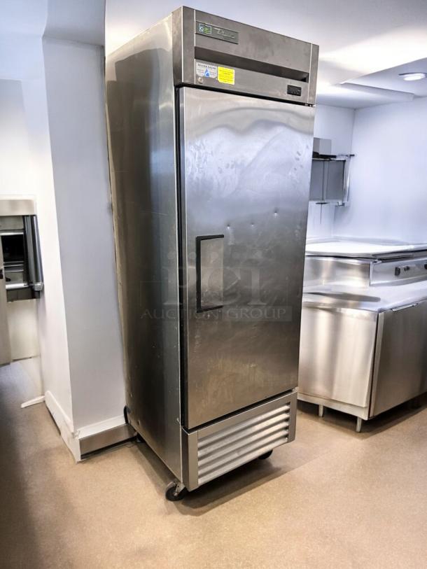 True T-23F-HC single door reach-in freezer, stainless steel, 115V, excellent condition, fully tested and operational.