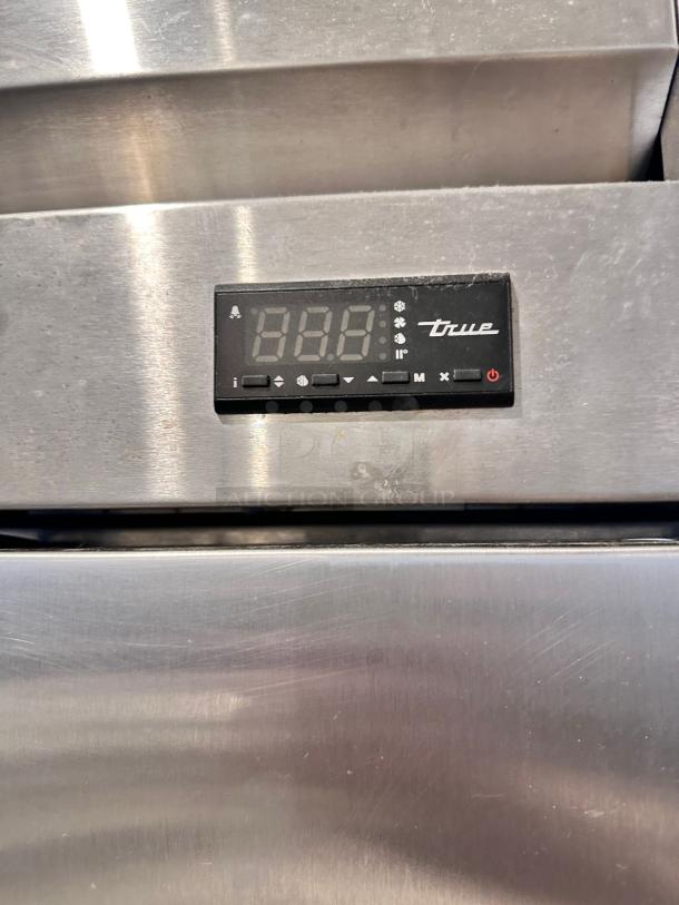 True T-23F-HC single door reach-in freezer display panel in stainless steel, fully tested and working, 115V.