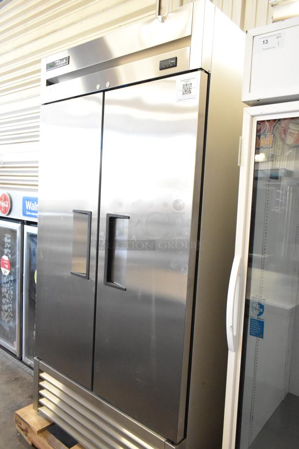 Brand new 2025 True T-35-HC cooler, stainless steel, two-door, with poly-coated racks, 115V, 1 phase, commercial use.