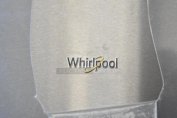 Brand new 2025 Whirlpool WRT311FZDM05 stainless steel cooler with freezer, minor scratch and dent, 115 volts, 1 phase.