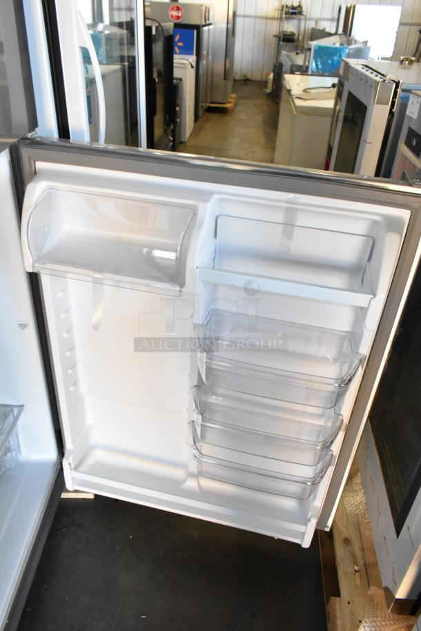 2025 Whirlpool WRT311FZDM05 stainless steel cooler with freezer, brand new with scratch and dent, 115 volts, 1 phase.