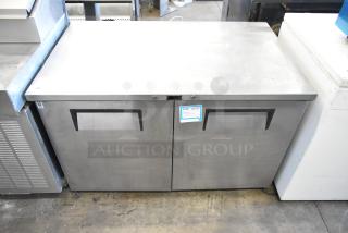 True TUC-48F-LP stainless steel 2-door undercounter freezer on casters, 115 volts, 1 phase, commercial use.