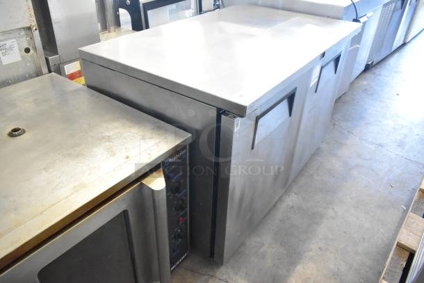 True TUC-48F-LP Stainless Steel 2-Door Undercounter Freezer on Casters, 115V, 1 Phase, Commercial Use.