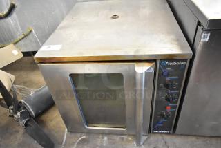 Moffat Turbofan E32MS half-size convection oven, stainless steel, view-through door, thermostatic controls, 208V.