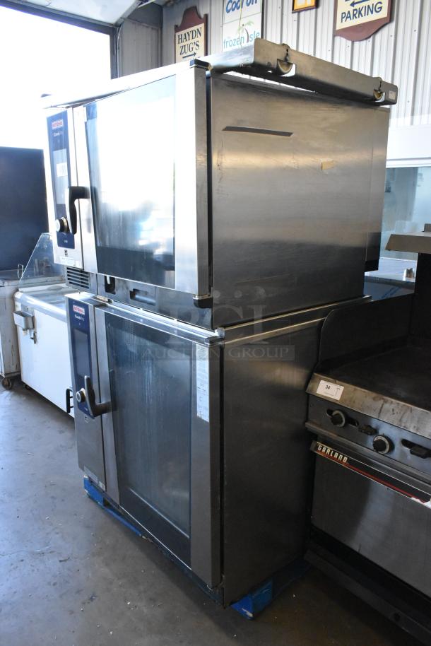 Two 2020 Rational iCombiPro convection ovens, stainless steel, electric, model LM100CE.AXXXX/LM100EE.AXXXX, 440/480V, 3 phase.