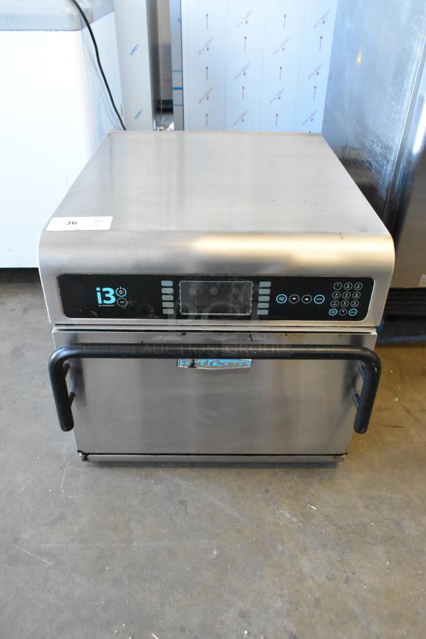 2019 Turbochef i3-DL stainless steel rapid cook oven, 208/240V, 3-phase, commercial countertop model, visible control panel.