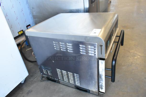 2019 Turbochef i3-DL stainless steel rapid cook oven, 208/240V, 3-phase, commercial countertop model in good condition.