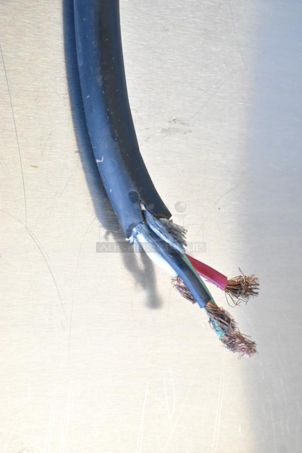 Damaged power cord for 2019 Turbochef i3-DL stainless steel commercial rapid cook oven, 208/240 volts, 3 phase.