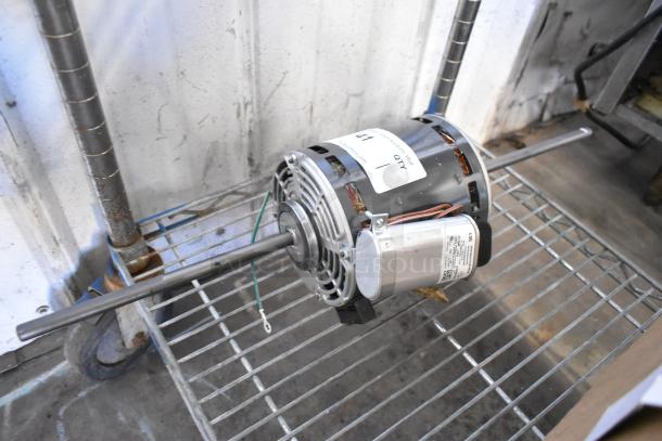 US Motors K55HXRBW-1840 motor, 120V, 1 phase, in good condition. Visible label with model and serial number.