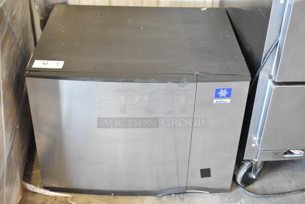 Manitowoc SD0452A stainless steel commercial ice head, 115 volts, 1 phase, visible Manitowoc logo, slightly used condition.