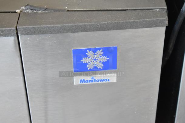 Manitowoc SD0452A stainless steel commercial ice head, 115 volts, 1 phase. Features logo and branding on the front panel.