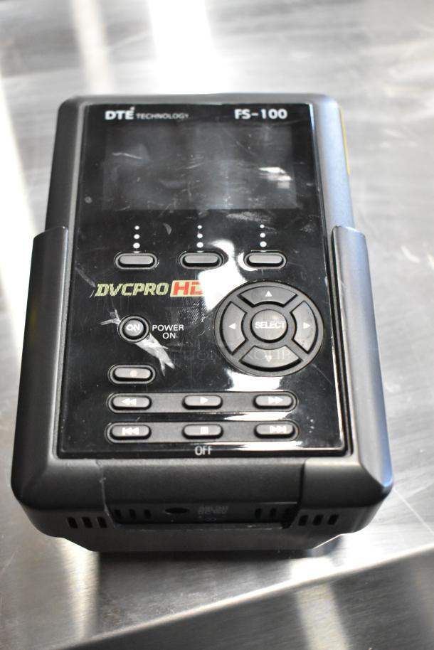 DTE FS-100 DVCPro device with control buttons, power switch, and visible label. Appears to be in used condition.