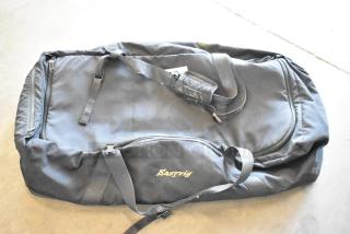 Easyrig Black Soft Bag, durable fabric, zip closures, carrying straps, embroidered logo, good condition.