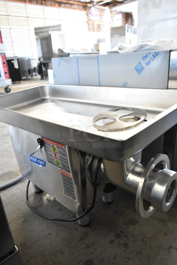 BRAND NEW Pro-Cut KG-22W #22 electric meat grinder, 120V, with Safe Guard; scratch and dent condition.