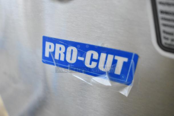 BRAND NEW Pro-Cut KG-22W Electric Meat Grinder with Safe Guard. Minor scratch and dent. 120V, 1 Phase, blue Pro-Cut label.