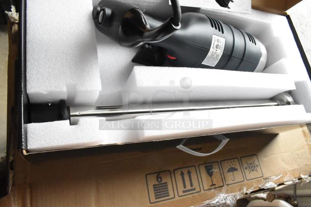 Avantco 178A49RHC 21" immersion blender, brand new, heavy-duty, variable speed, 1 1/4 hp, in protective packaging.